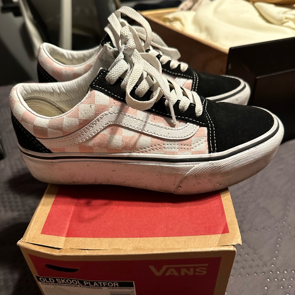 Checkered Old Skool Platform Vans